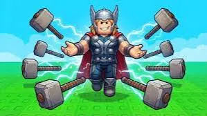 Thor dengan delapan palu yang menempel di Superhero Evolution